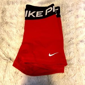 Nike spandex, red , form fitting